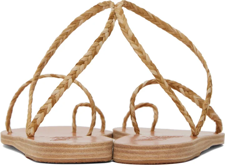 Ancient Greek Sandals Beige Eleftheria Sandals - Image 2
