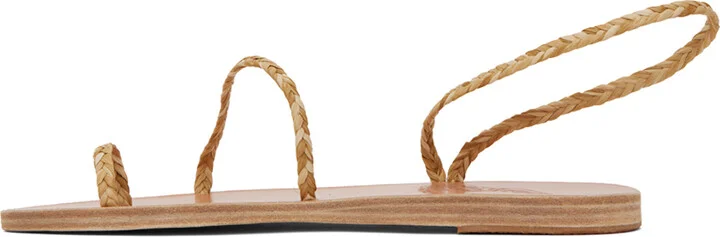 Ancient Greek Sandals Beige Eleftheria Sandals - Image 3