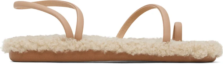 Ancient Greek Sandals Beige Eleftheria Sandals