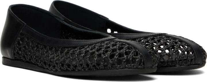 Ancient Greek Sandals Black Aeropi Ballerina Flats - Image 4