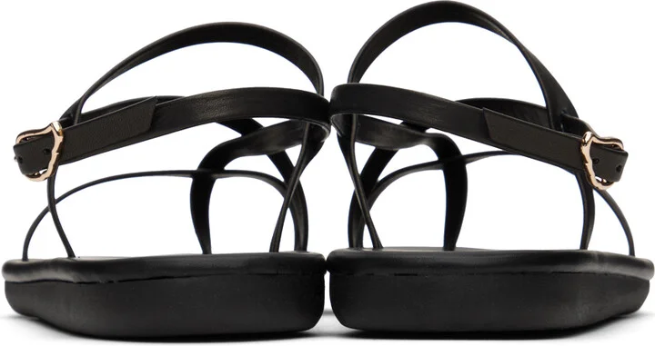 Ancient Greek Sandals Black Alethea Sandals - Image 2