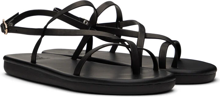Ancient Greek Sandals Black Alethea Sandals - Image 4