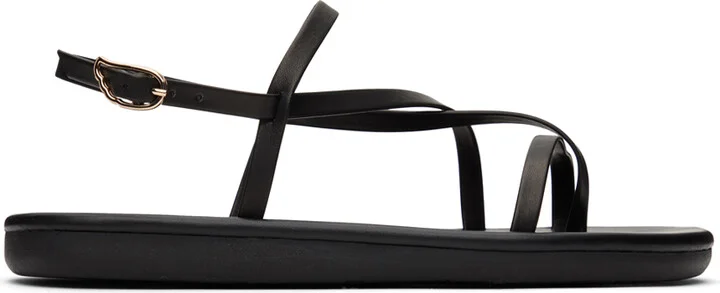 Ancient Greek Sandals Black Alethea Sandals
