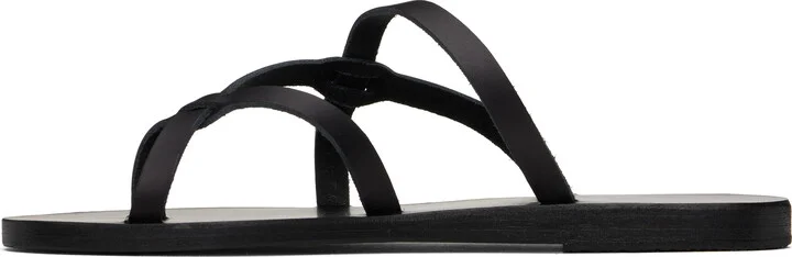 Ancient Greek Sandals Black Armos Sandals - Image 3