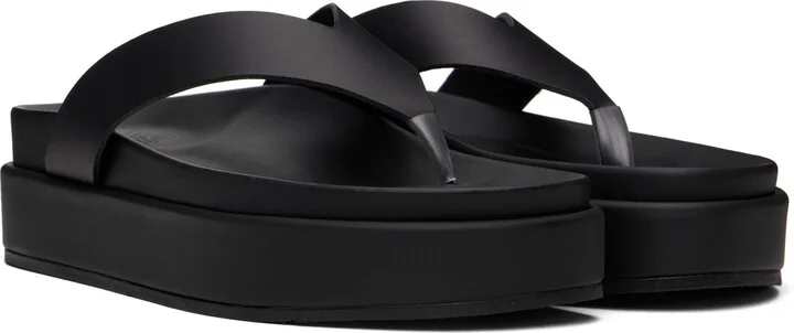 Ancient Greek Sandals Black Charys 2flatform Flip-Flops - Image 4
