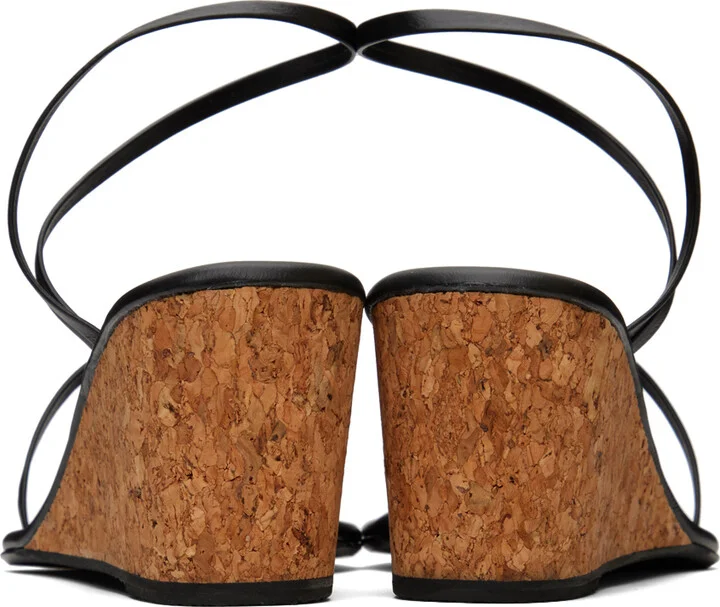 Ancient Greek Sandals Black Chora Heeled Sandals - Image 2