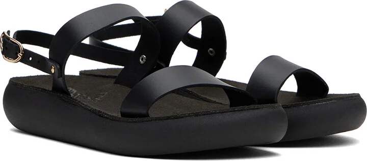 Ancient Greek Sandals Black Clio Comfort Sandals - Image 4