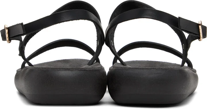 Ancient Greek Sandals Black Clio Comfort Sandals - Image 2