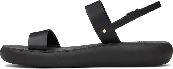 Ancient Greek Sandals Black Clio Comfort Sandals - Image 3