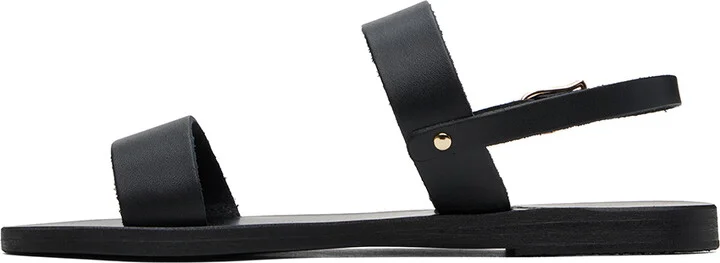 Ancient Greek Sandals Black Clio Sandals - Image 3