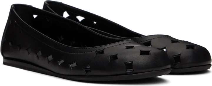 Ancient Greek Sandals Black Cyclopes Ballerina Flats - Image 4