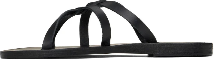 Ancient Greek Sandals Black Egopi Sandals - Image 3