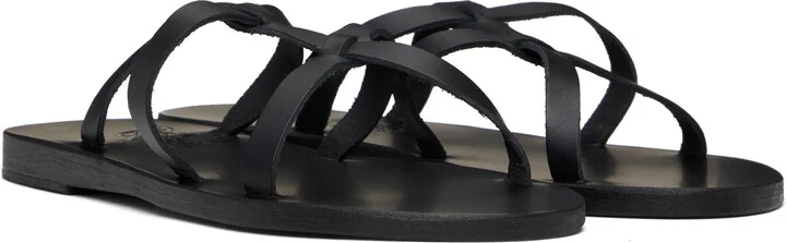 Ancient Greek Sandals Black Egopi Sandals - Image 4
