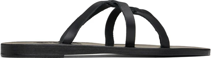 Ancient Greek Sandals Black Egopi Sandals