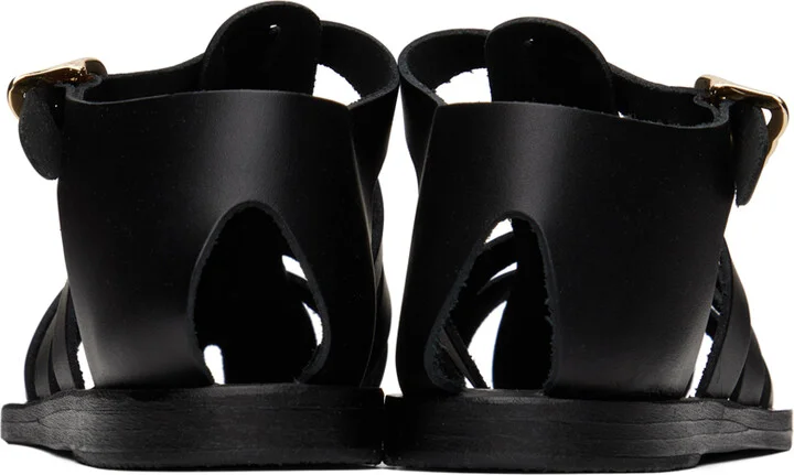 Ancient Greek Sandals Black Homeria Sandals - Image 2