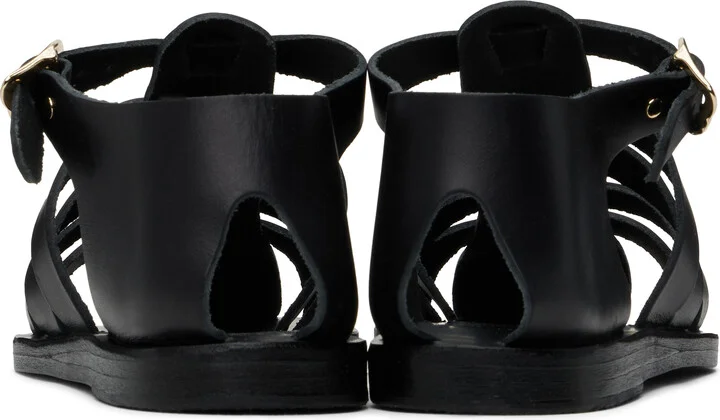 Ancient Greek Sandals Black Homeria Sandals - Image 2