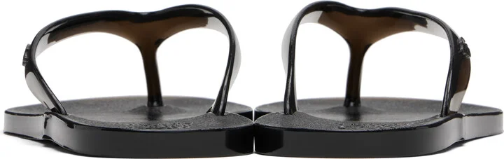 Ancient Greek Sandals Black Jelly Flip-Flops - Image 2
