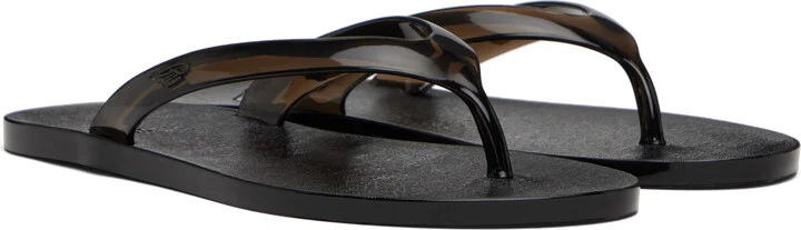 Ancient Greek Sandals Black Jelly Flip-Flops - Image 4