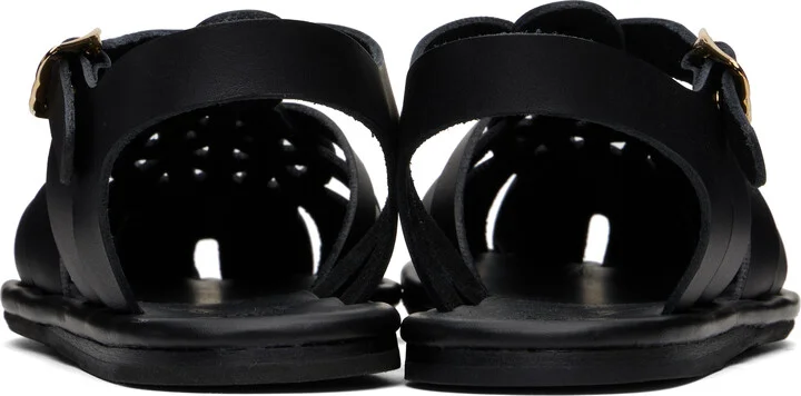 Ancient Greek Sandals Black Karina Sandals - Image 2