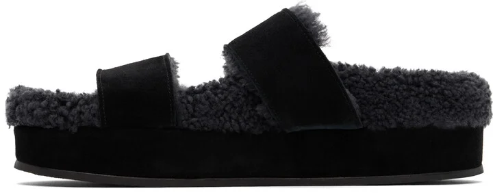 Ancient Greek Sandals Black Latria 2Flatform Sandals - Image 3