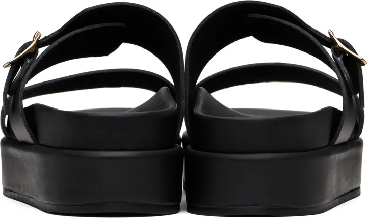 Ancient Greek Sandals Black Latria 2flatform Sandals - Image 2