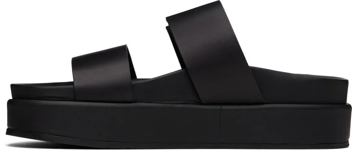 Ancient Greek Sandals Black Latria 2flatform Sandals - Image 3