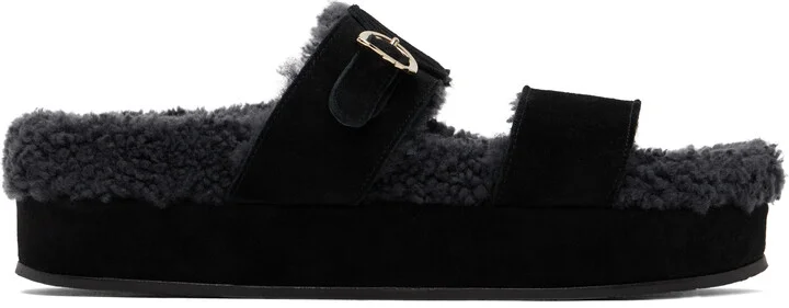Ancient Greek Sandals Black Latria 2Flatform Sandals