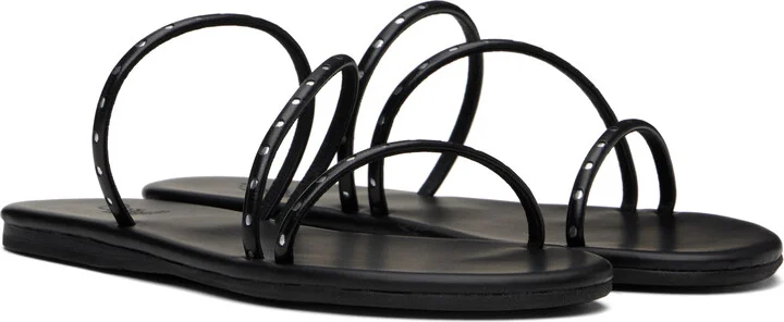Ancient Greek Sandals Black Lynx Sandals - Image 4