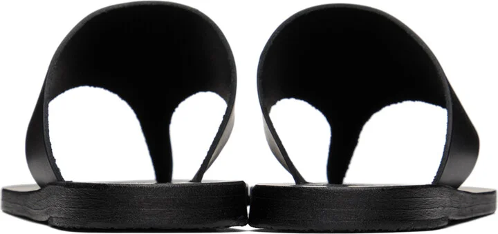 Ancient Greek Sandals Black Mera Sandals - Image 2