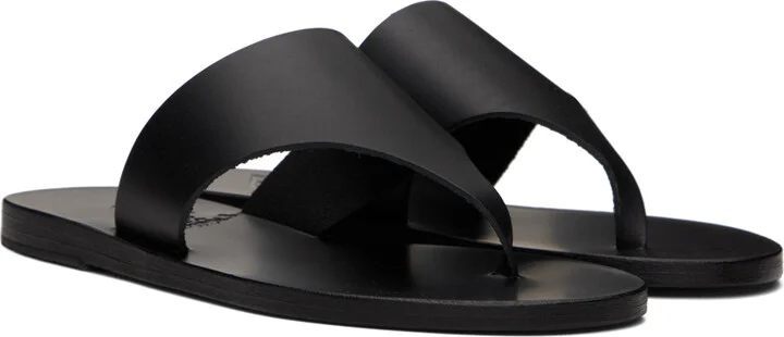 Ancient Greek Sandals Black Mera Sandals - Image 4