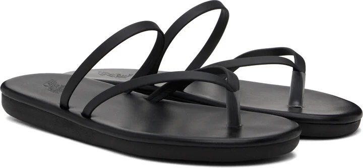 Ancient Greek Sandals Black Myla Flip-Flops - Image 4