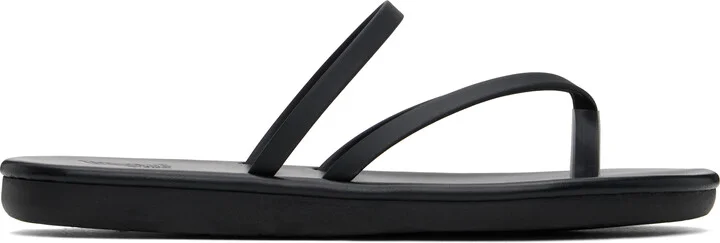 Ancient Greek Sandals Black Myla Flip-Flops