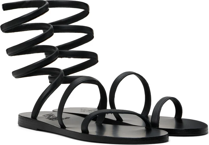 Ancient Greek Sandals Black Ofis Sandals - Image 4