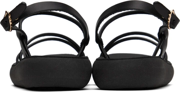 Ancient Greek Sandals Black Polis Sandals - Image 2