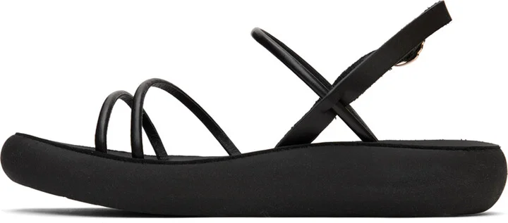 Ancient Greek Sandals Black Polis Sandals - Image 3