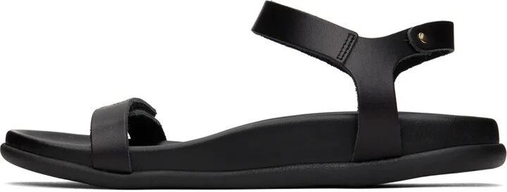 Ancient Greek Sandals Black Poros Sandals - Image 3