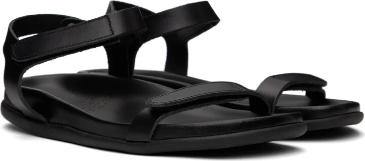 Ancient Greek Sandals Black Poros Sandals - Image 4