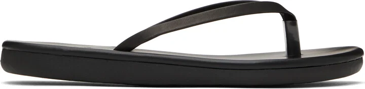 Ancient Greek Sandals Black Saionara Flip-Flops