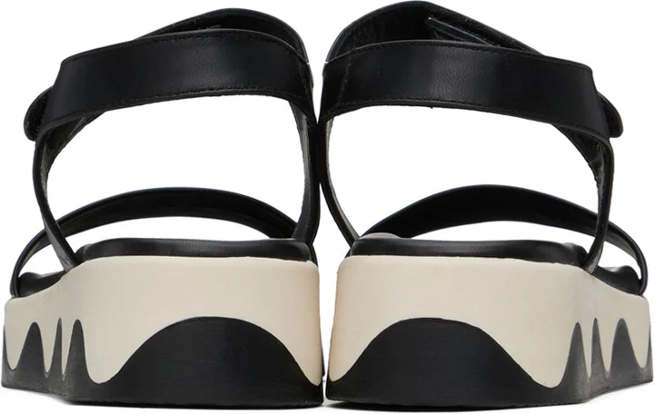 Ancient Greek Sandals Black Salamina Sandals - Image 2
