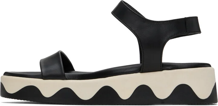 Ancient Greek Sandals Black Salamina Sandals - Image 3