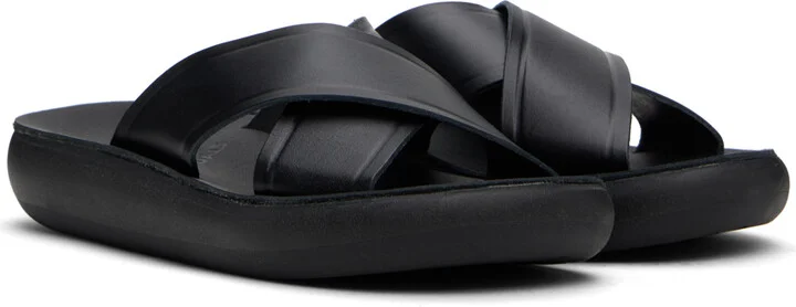 Ancient Greek Sandals Black Thais Comfort Sandals - Image 4