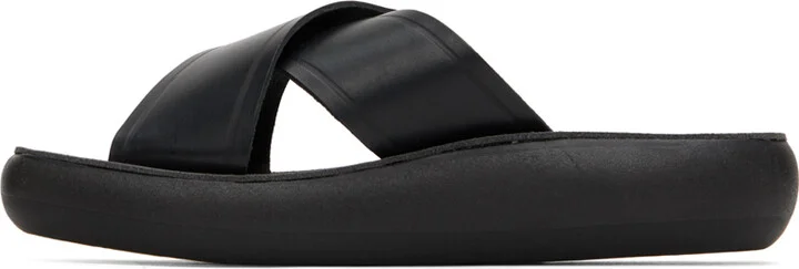 Ancient Greek Sandals Black Thais Comfort Sandals - Image 3