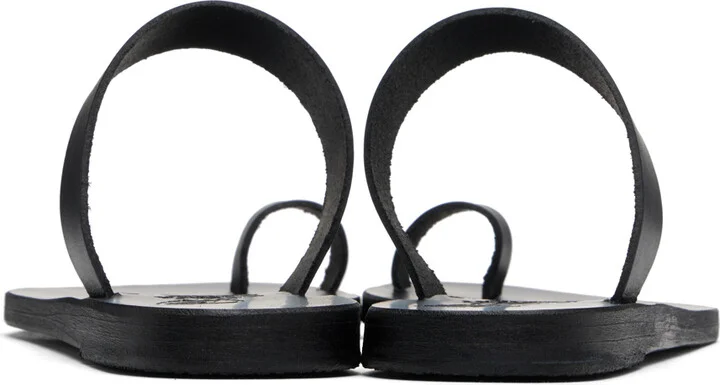 Ancient Greek Sandals Black Thalia Sandals - Image 2