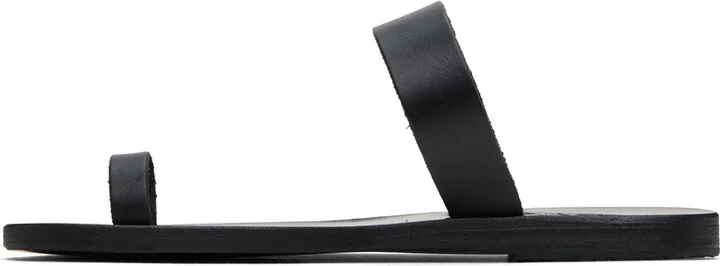 Ancient Greek Sandals Black Thalia Sandals - Image 3