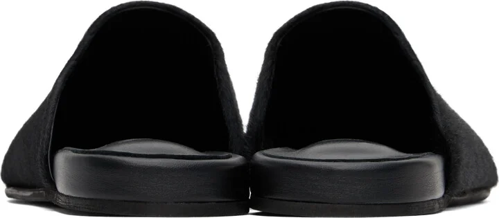 Ancient Greek Sandals Black 'The Slipper' Slippers - Image 2