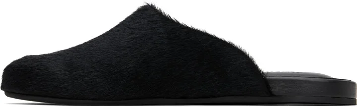 Ancient Greek Sandals Black 'The Slipper' Slippers - Image 3