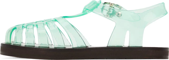 Ancient Greek Sandals Blue Homeria Jelly Sandals - Image 3