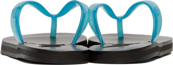 Ancient Greek Sandals Blue Saionara Jelly Flip-Flops - Image 2