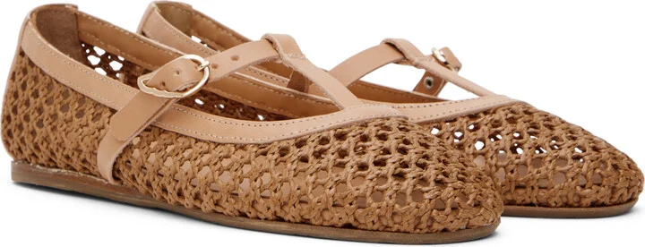 Ancient Greek Sandals Brown Aerati Ballerina Flats - Image 4