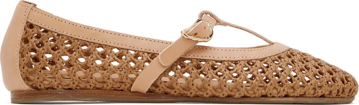 Ancient Greek Sandals Brown Aerati Ballerina Flats
